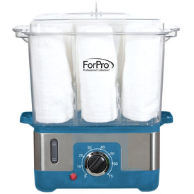 ForPro XL Hot Towel Steamer with towels inside