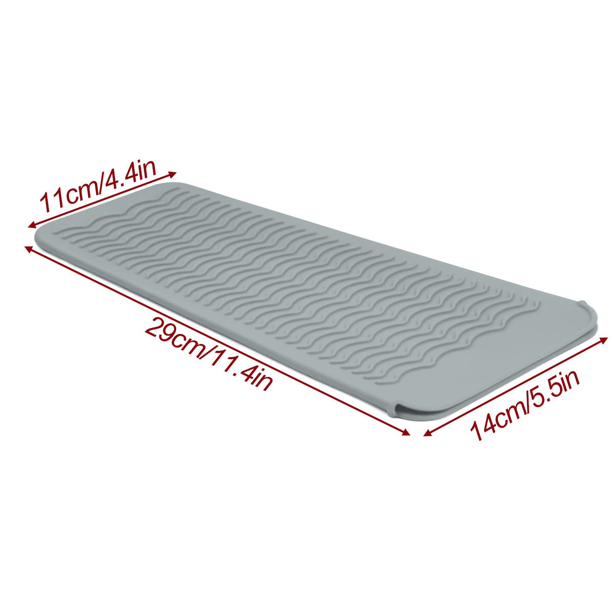 Fouews Silicone Heat Resistant Mat Pouch folded for easy storage