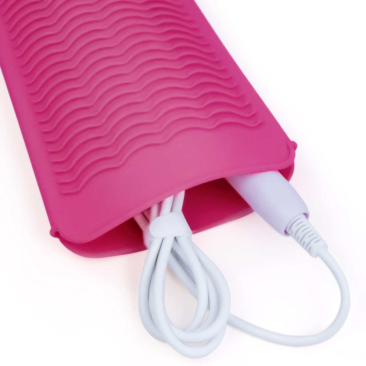 Fouews Silicone Heat Resistant Mat Pouch with hair straightener inside