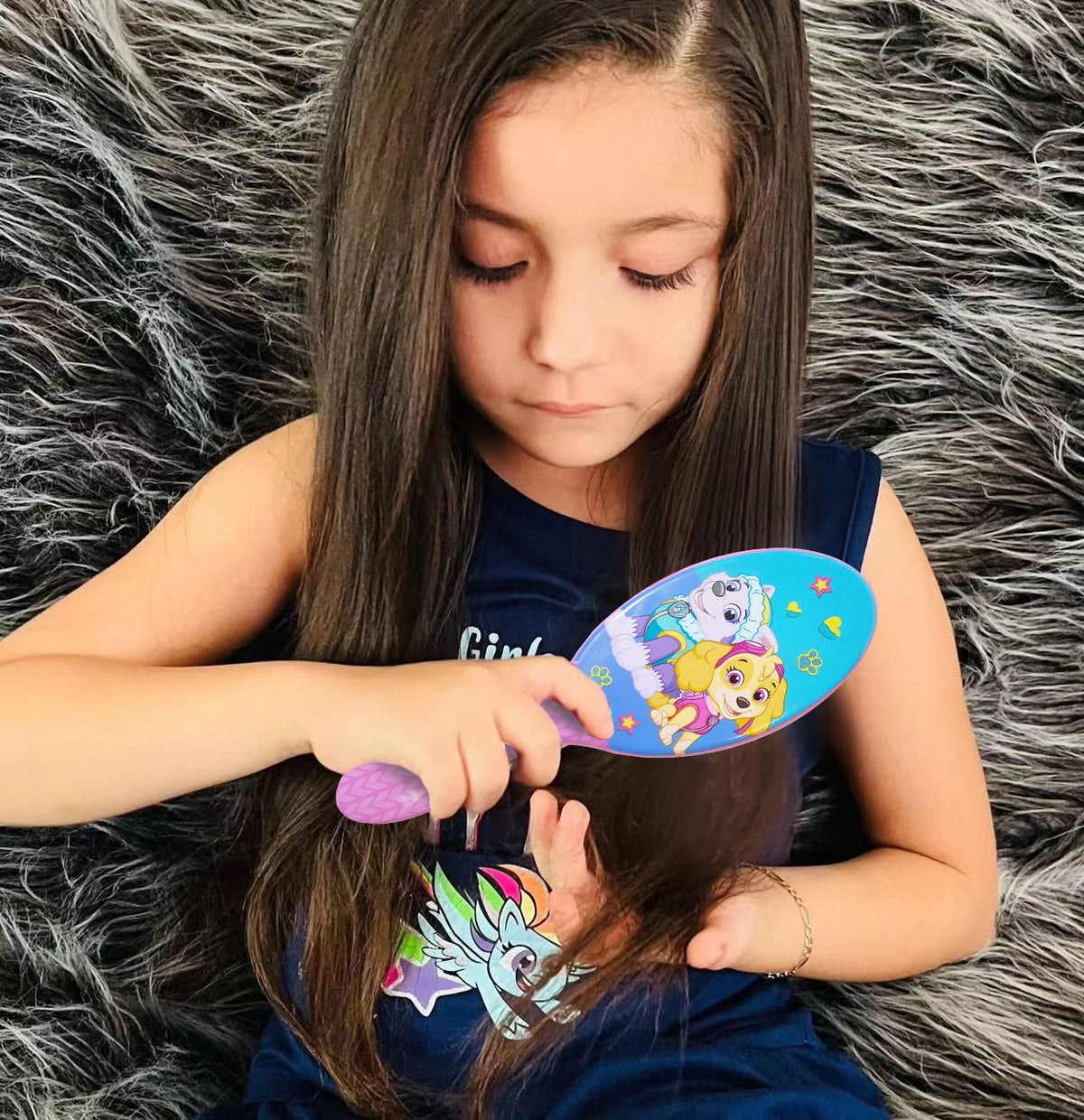 Four colourful multi-colour silk feeling scrunchies