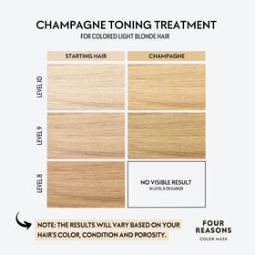 FOUR REASONS Color Mask application on blonde hair