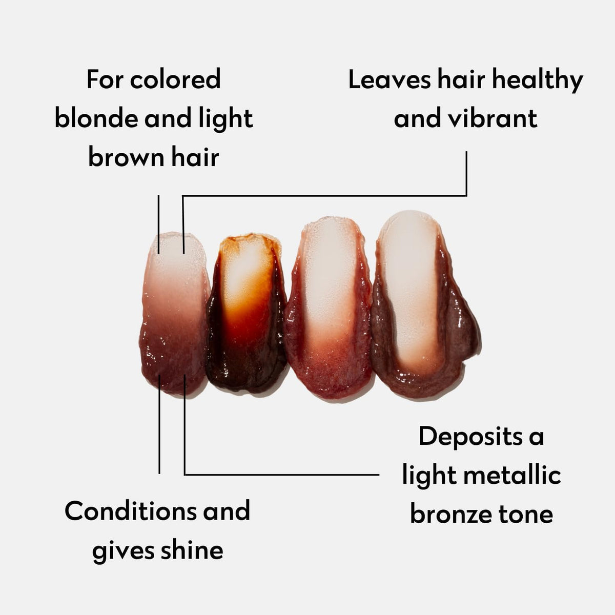 FOUR REASONS Color Mask Bronze on blonde hair