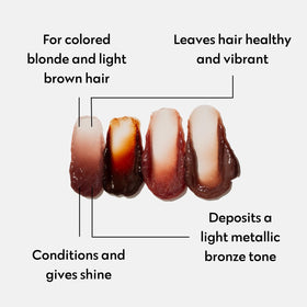 FOUR REASONS Color Mask Bronze on blonde hair