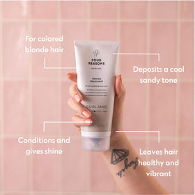 FOUR REASONS Color Mask Cool Sand Blonde texture close-up
