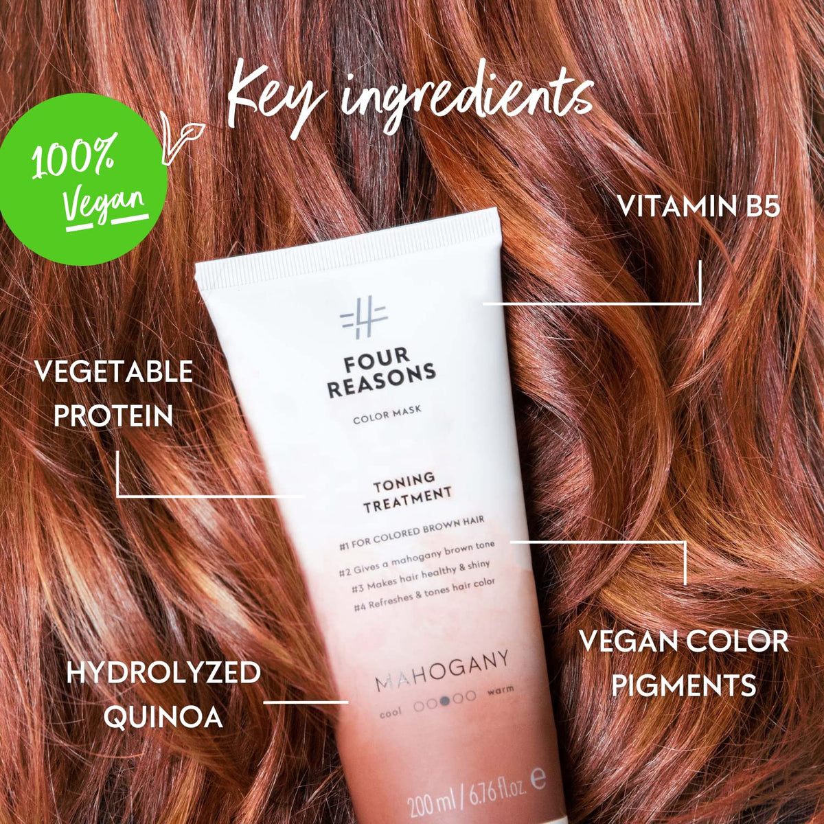 FOUR REASONS Color Mask Mahogany lifestyle shot