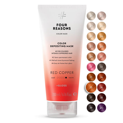FOUR REASONS Color Mask Red Copper front view