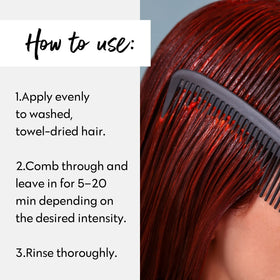 FOUR REASONS Color Mask Red Copper hair before and after