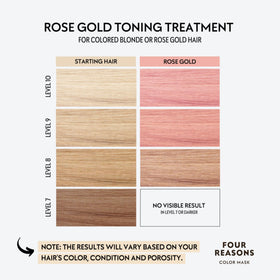 FOUR REASONS Color Mask Rose Gold 222g back view