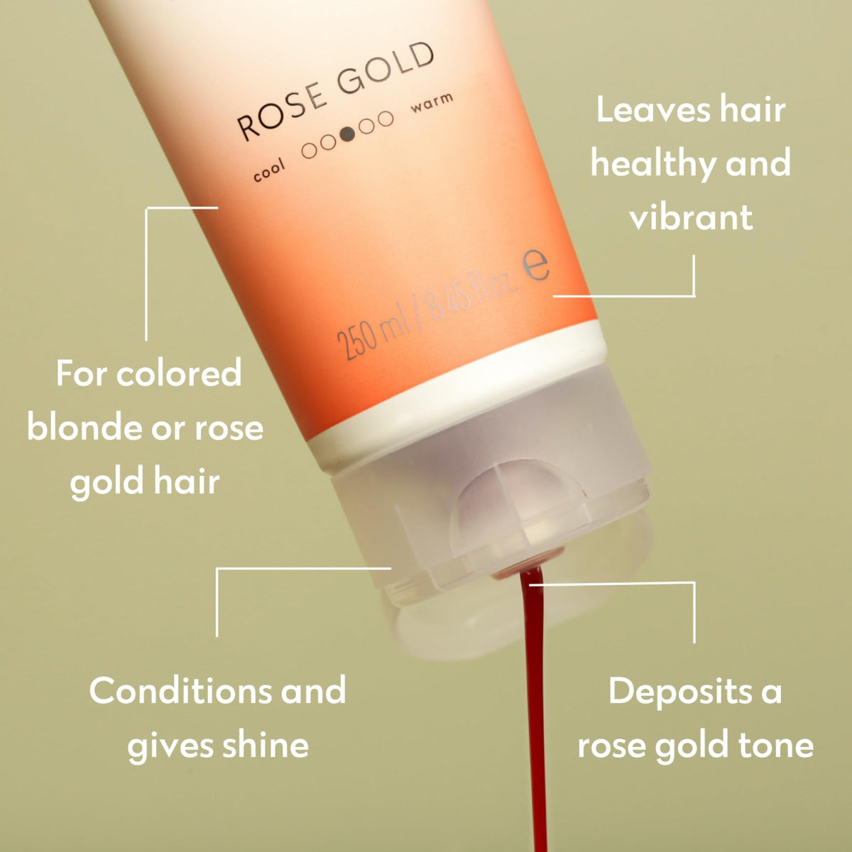 FOUR REASONS Color Mask Rose Gold application in shower