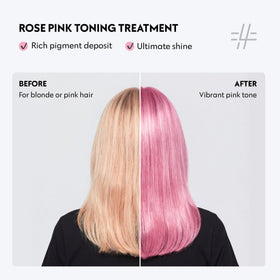 FOUR REASONS Color Mask Rose Pink application in shower