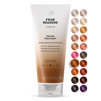 FOUR REASONS Color Mask Toffee front view with packaging