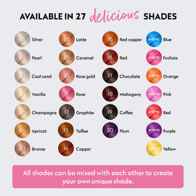 FOUR REASONS Color Mask Toffee showing application results