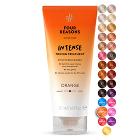 FOUR REASONS INTENSE Orange Color Mask front view