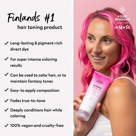 FOUR REASONS Intense Pink Color Mask texture close-up