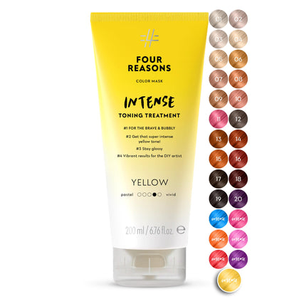 FOUR REASONS Intense Yellow Color Mask 220g front view