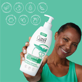 Fragrance Free Lotion application on skin