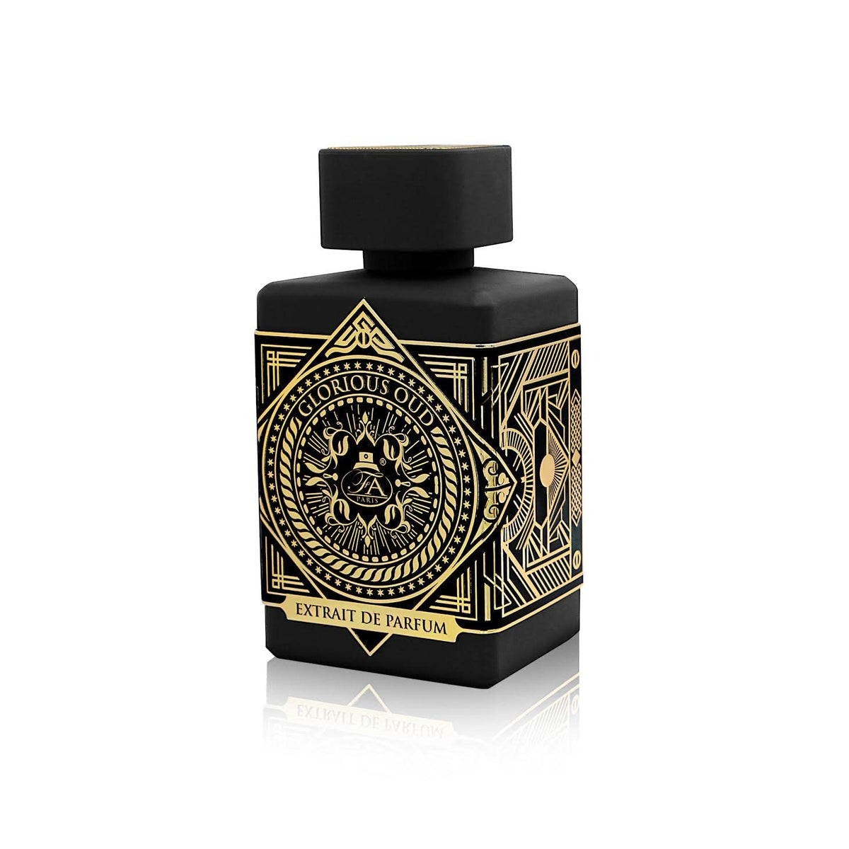 Fragrance World Glorious Oud 2.7 oz Eau de Parfum packaging side view