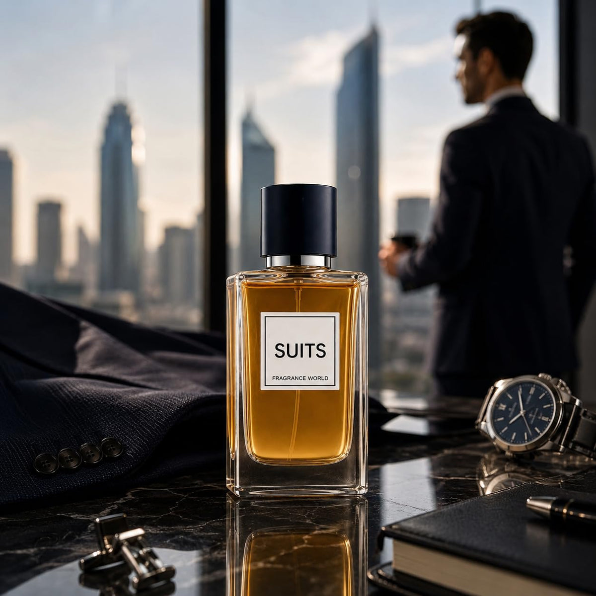 Fragrance World Suits Eau de Parfum bottle back view