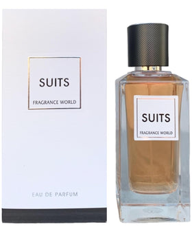 Fragrance World Suits unisex Eau de Parfum 3.4 oz front view