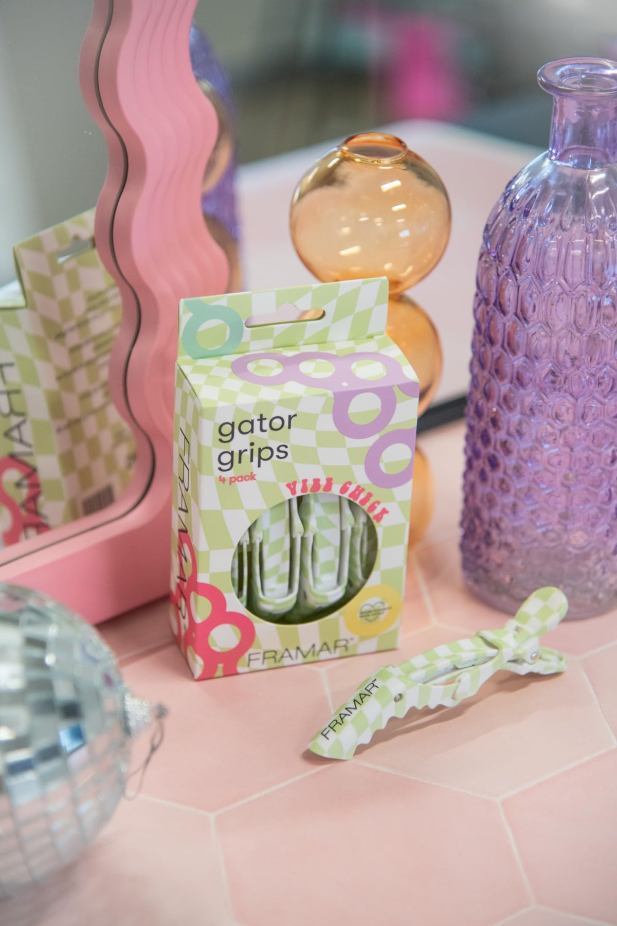 FRAMAR Alligator Clips with solid rubberized texture close-up