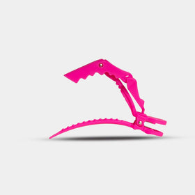 FRAMAR Gator Grips Pink Styling Hair Clips showing spring mechanism