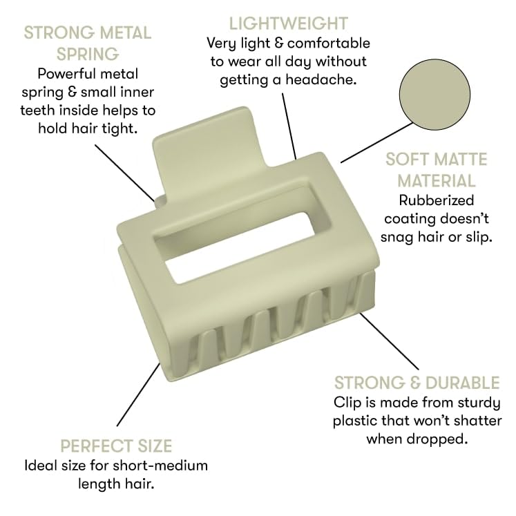 FRAMAR Medium Claw Clip showing secure grip with double-layer teeth