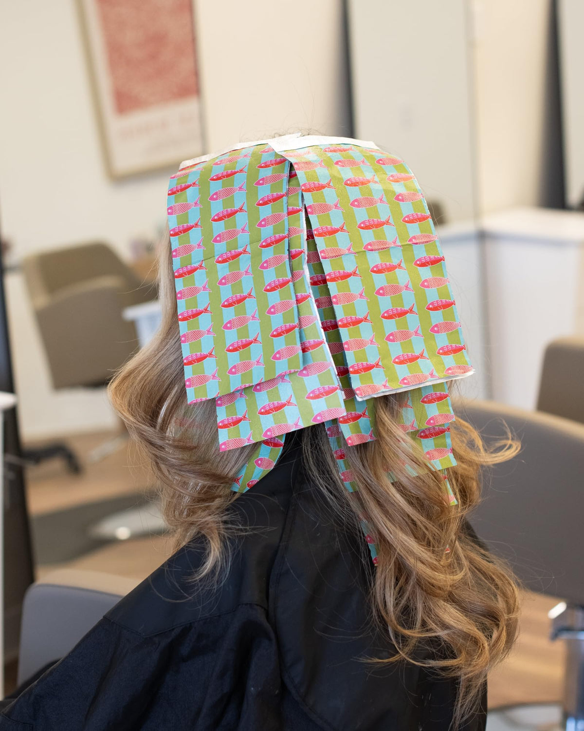FRAMAR Multi Colour Sardine Hair Foil displayed on a salon station