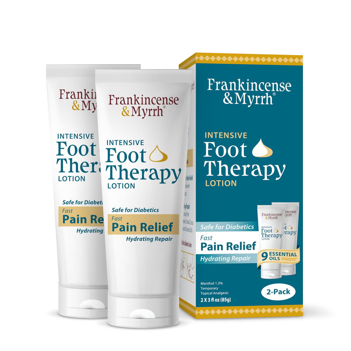 FRANKINCENSE & MYRRH Intensive Foot Therapy Lotion 2 Pack front view