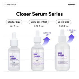 FRANKLY Closer Serum Jumbo back view with ingredient list