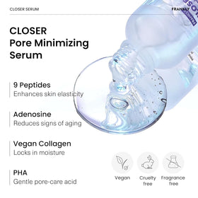 FRANKLY Closer Serum Jumbo being applied to skin