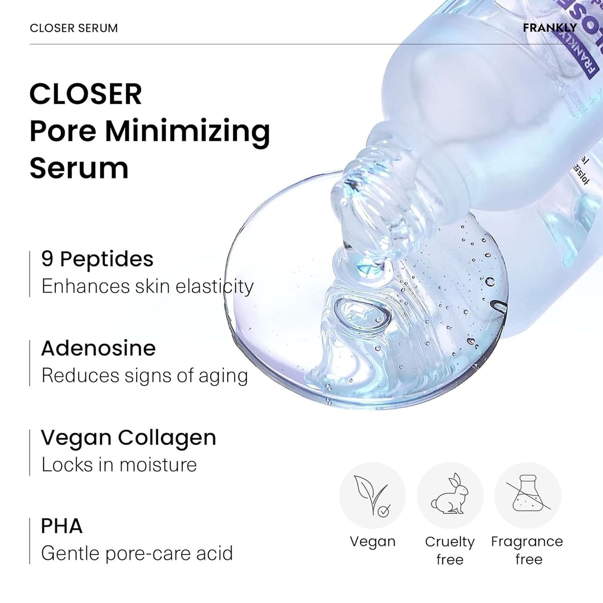 FRANKLY Closer Serum Mega Jumbo 3.38 fl oz packaging