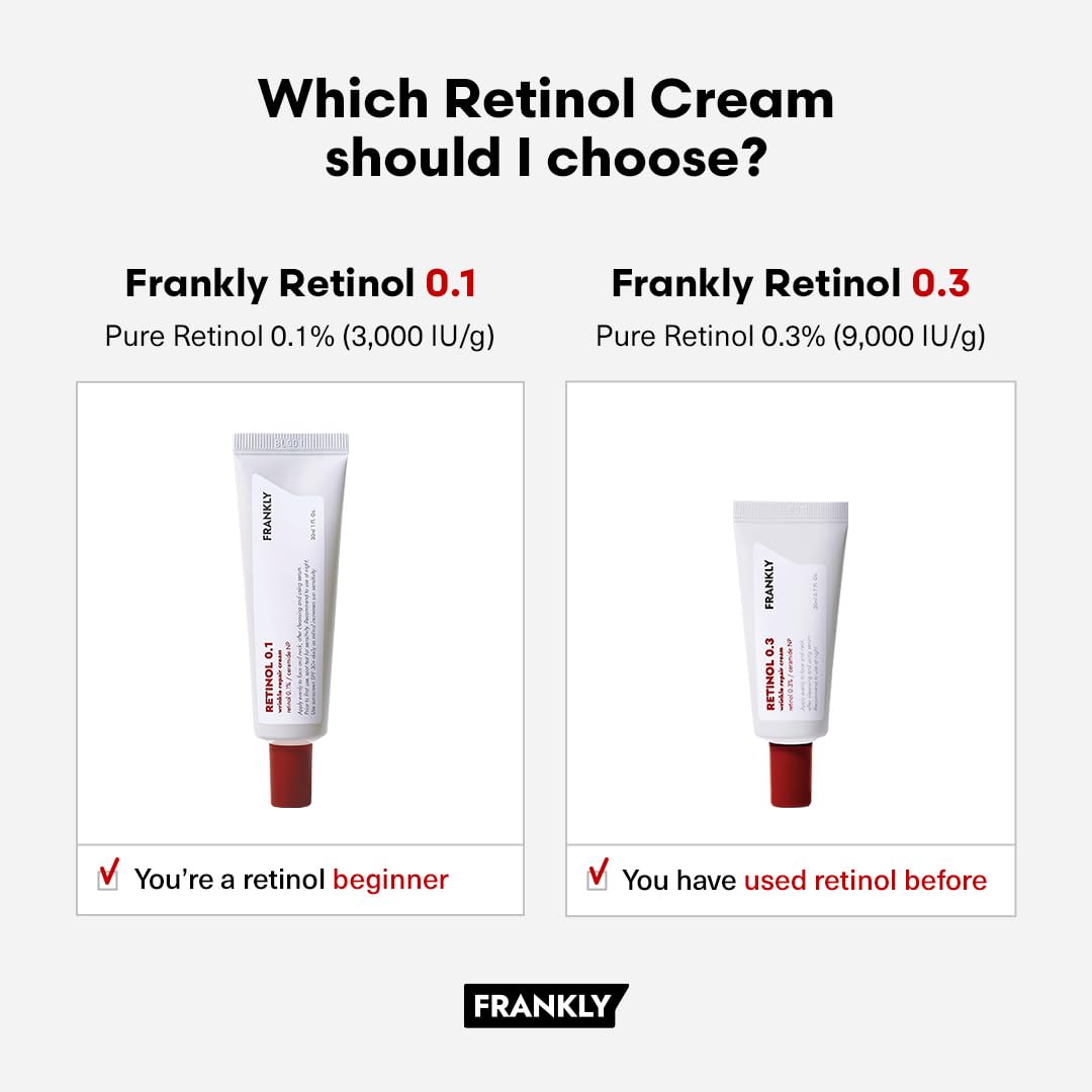 FRANKLY Retinol 0.1% Cream unscented label detail