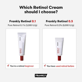 FRANKLY Retinol 0.1% Cream unscented label detail