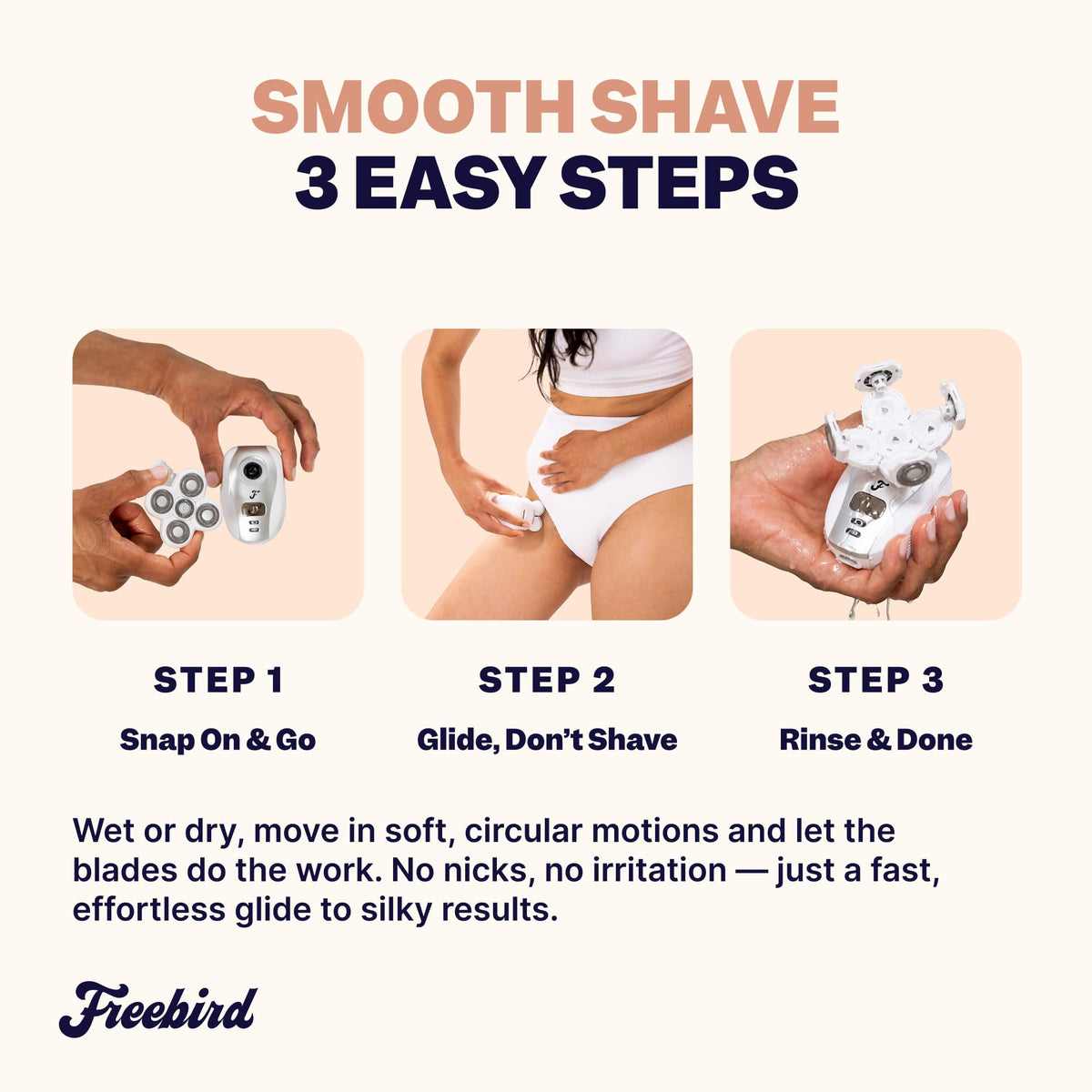 Freebird FlexSeries Electric Razor in a bathroom setting