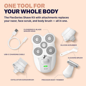 Freebird FlexSeries Electric Razor kit with replacement blade