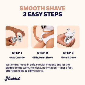 Freebird FlexSeries Electric Razor with cleaning brush