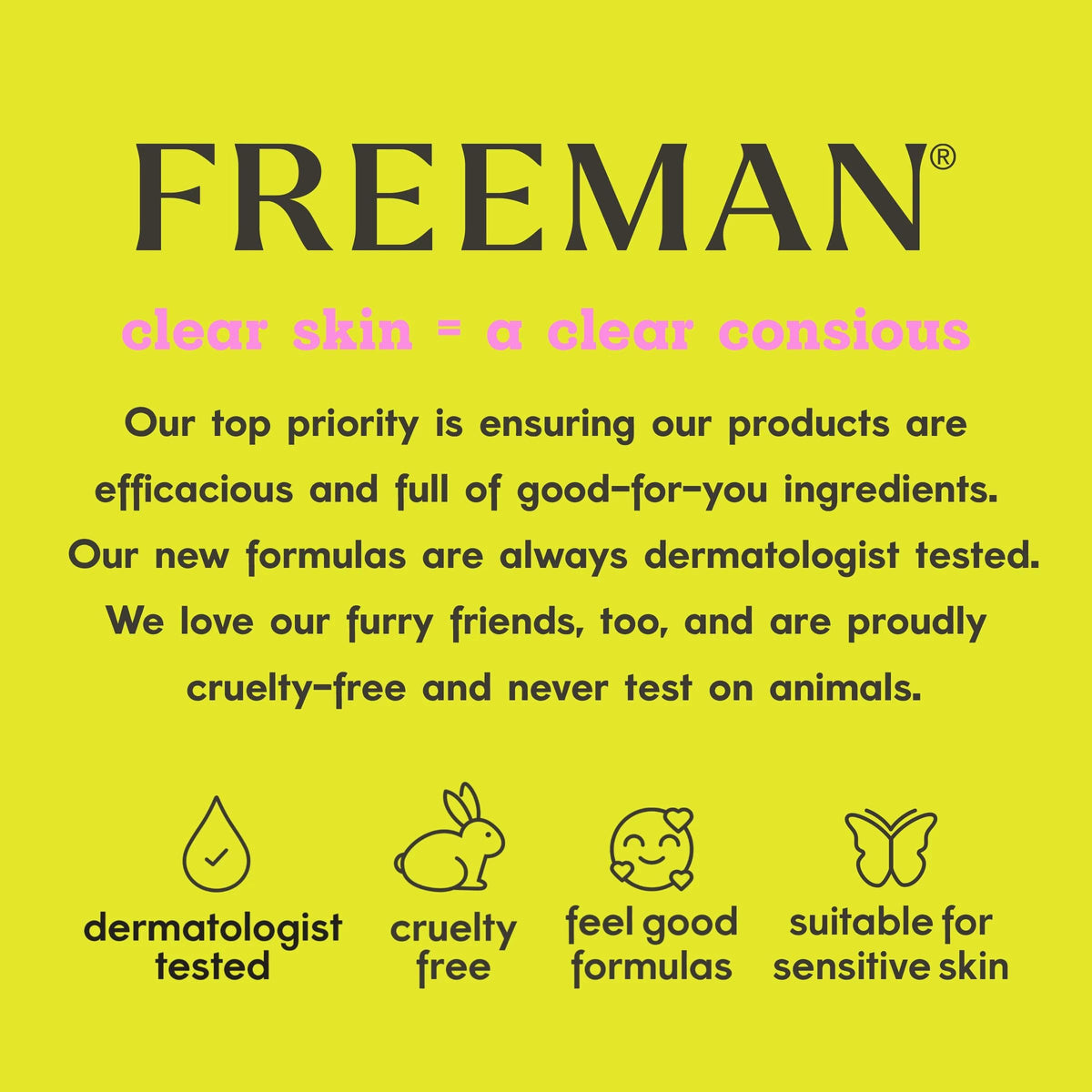 Freeman 4 Piece Hydrating Face Mask Set in travel-friendly packaging