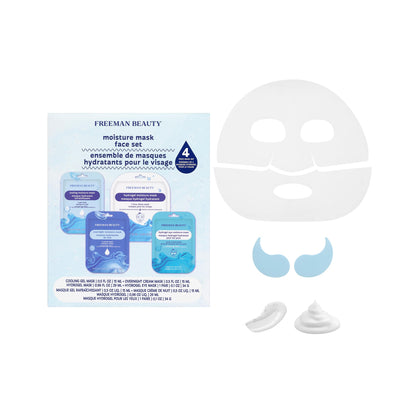 Freeman 4 Piece Hydrating Face Mask Set packaging front view