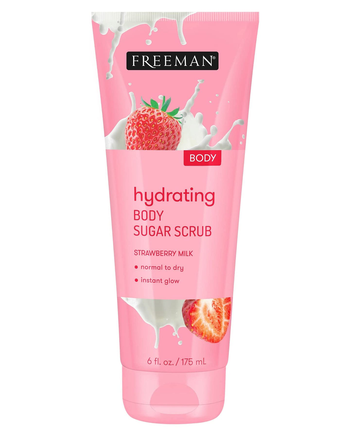 Freeman Hydrating Milk Body Sugar Scrub 6 oz front view