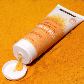 Freeman Indian Turmeric Gel Cream Facial Mask in lifestyle setting