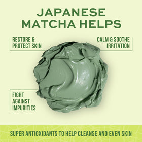 Freeman Japanese Matcha Cream Facial Mask 175mL tube back view