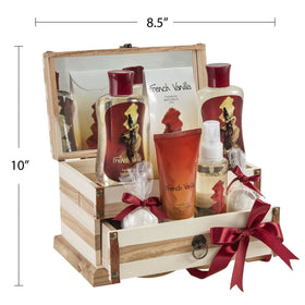 Freida and Joe bath bombs and bath salts displayed in the jewellery box