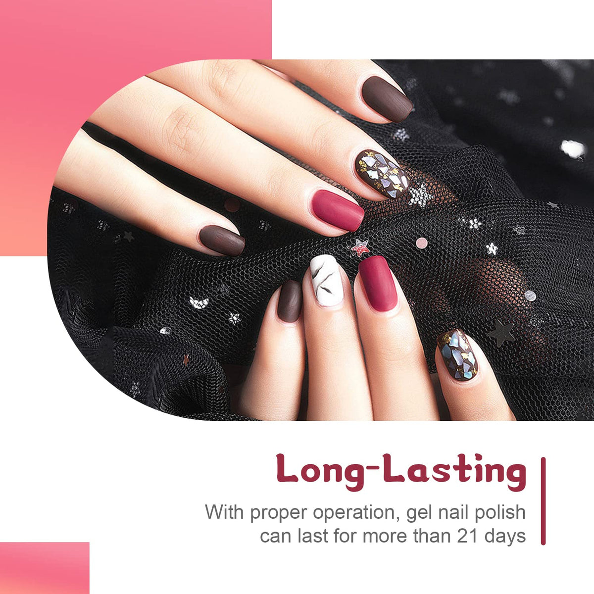 French nail stickers included in JODSONE set