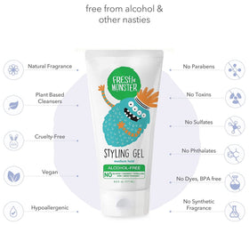 Fresh Monster Kids Hair Styling Gel ingredients list