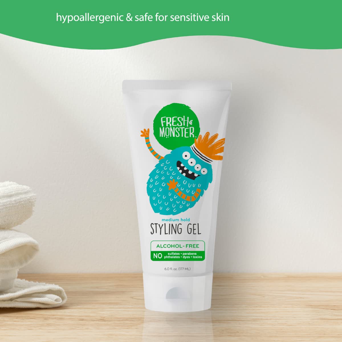 Fresh Monster Kids Hair Styling Gel texture close-up