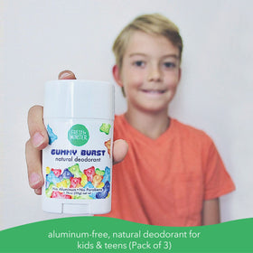 Fresh Monster Kids Natural Deodorant Gummy Burst application