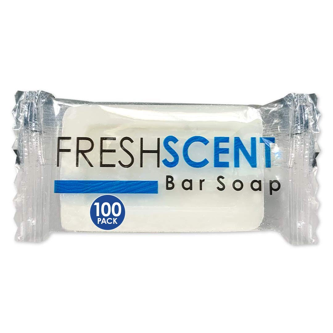 Freshscent Bar Soap 100 Pack front view with packaging