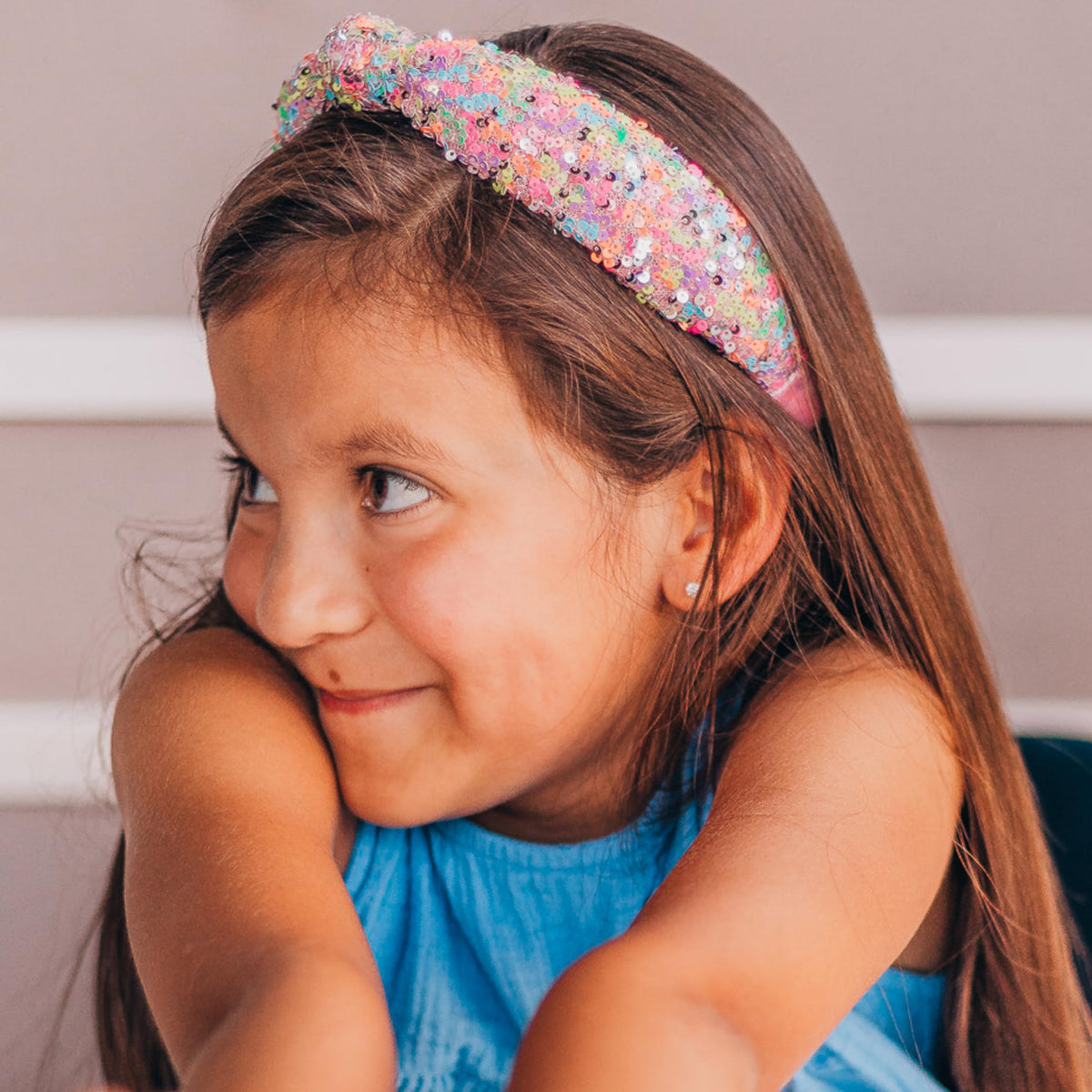 FROG SAC headband in a festive setting