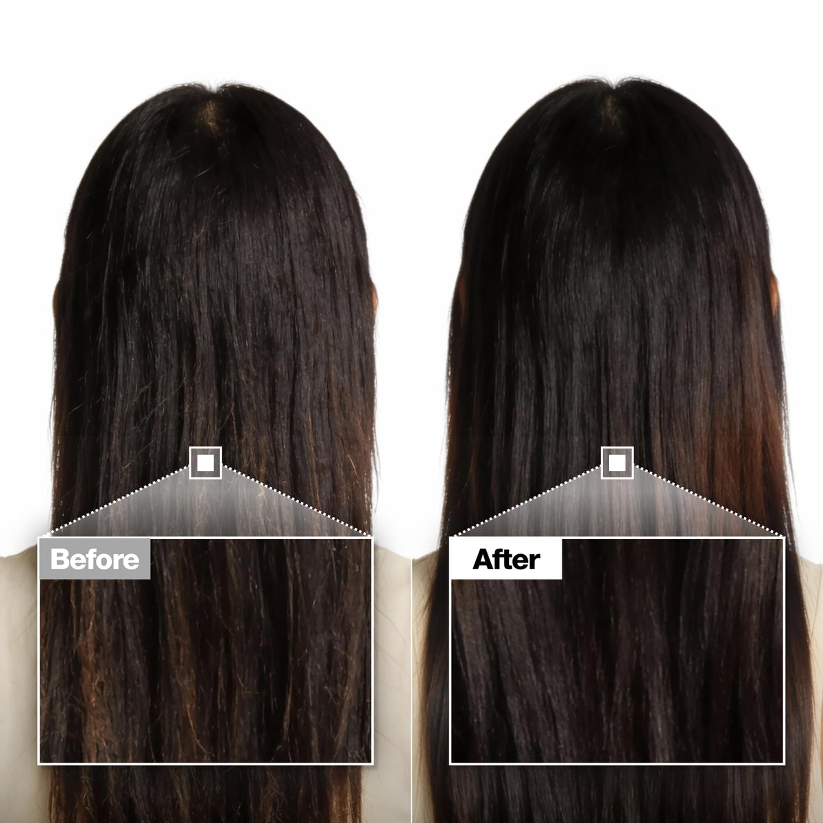 FROMLABS hair mask application on hair