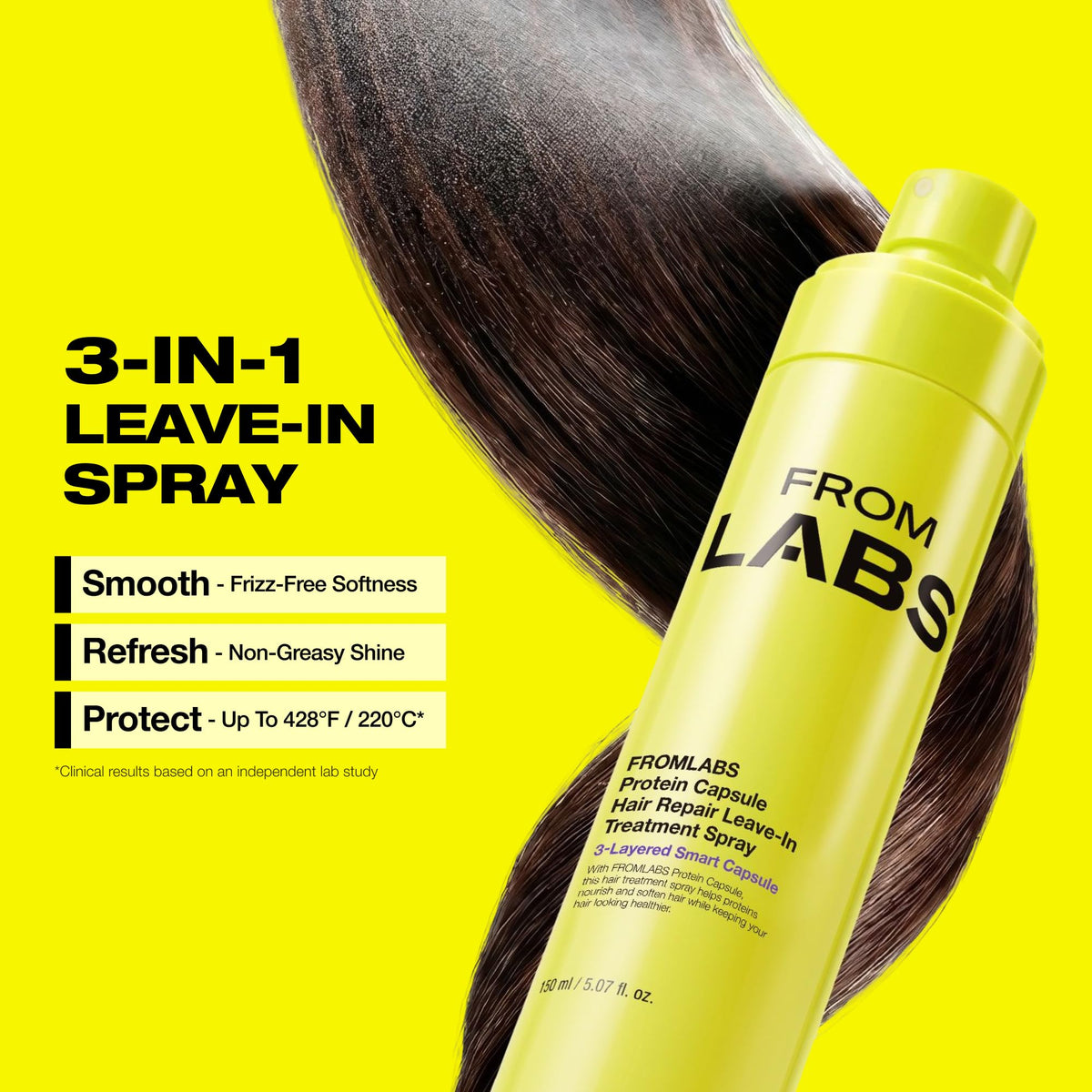 FROMLABS Korean Hair Care Routine Set displayed with ingredients